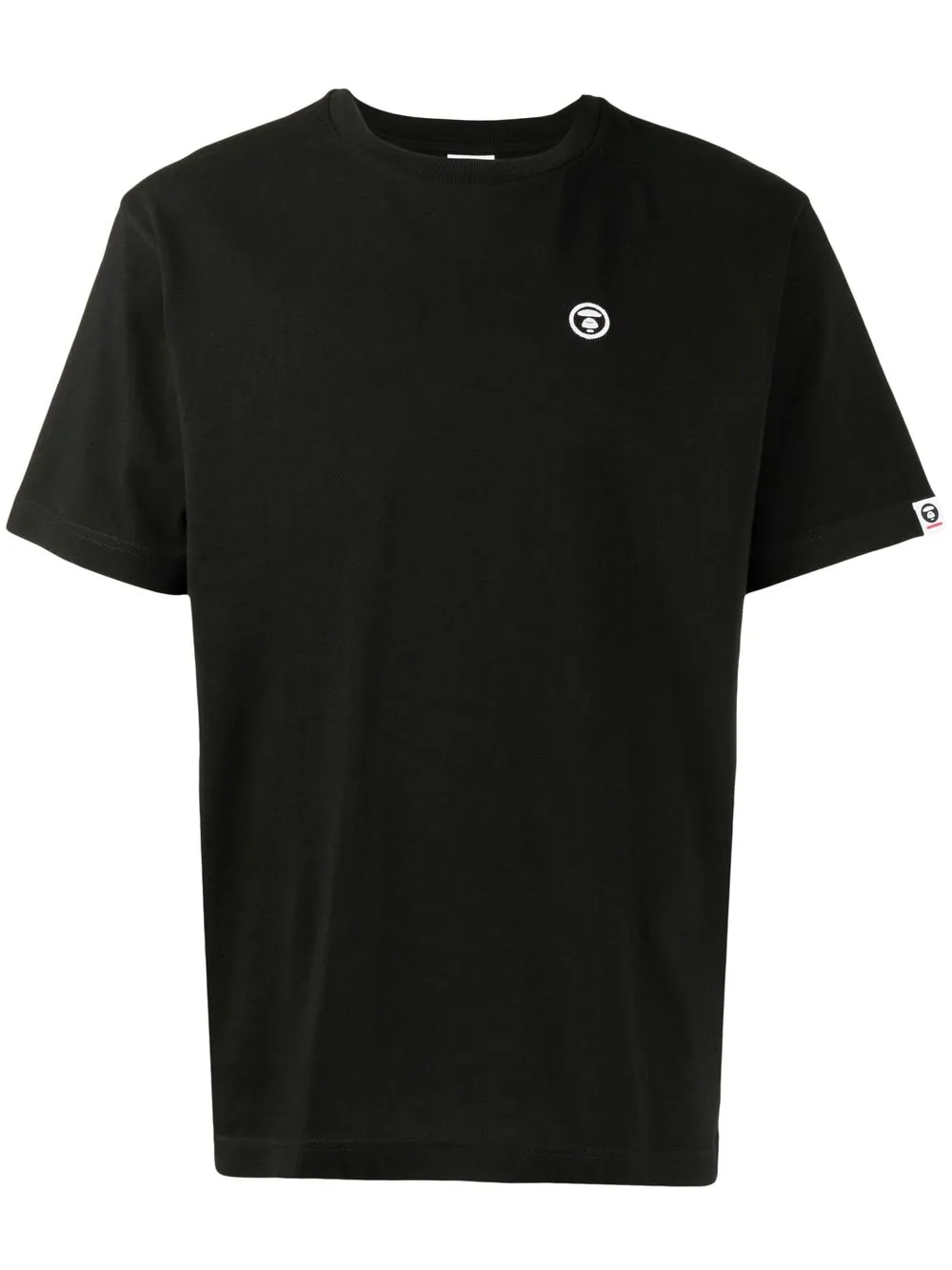 AAPE BY *A BATHING APE® logo-patch short-sleeve T-shirt - Black