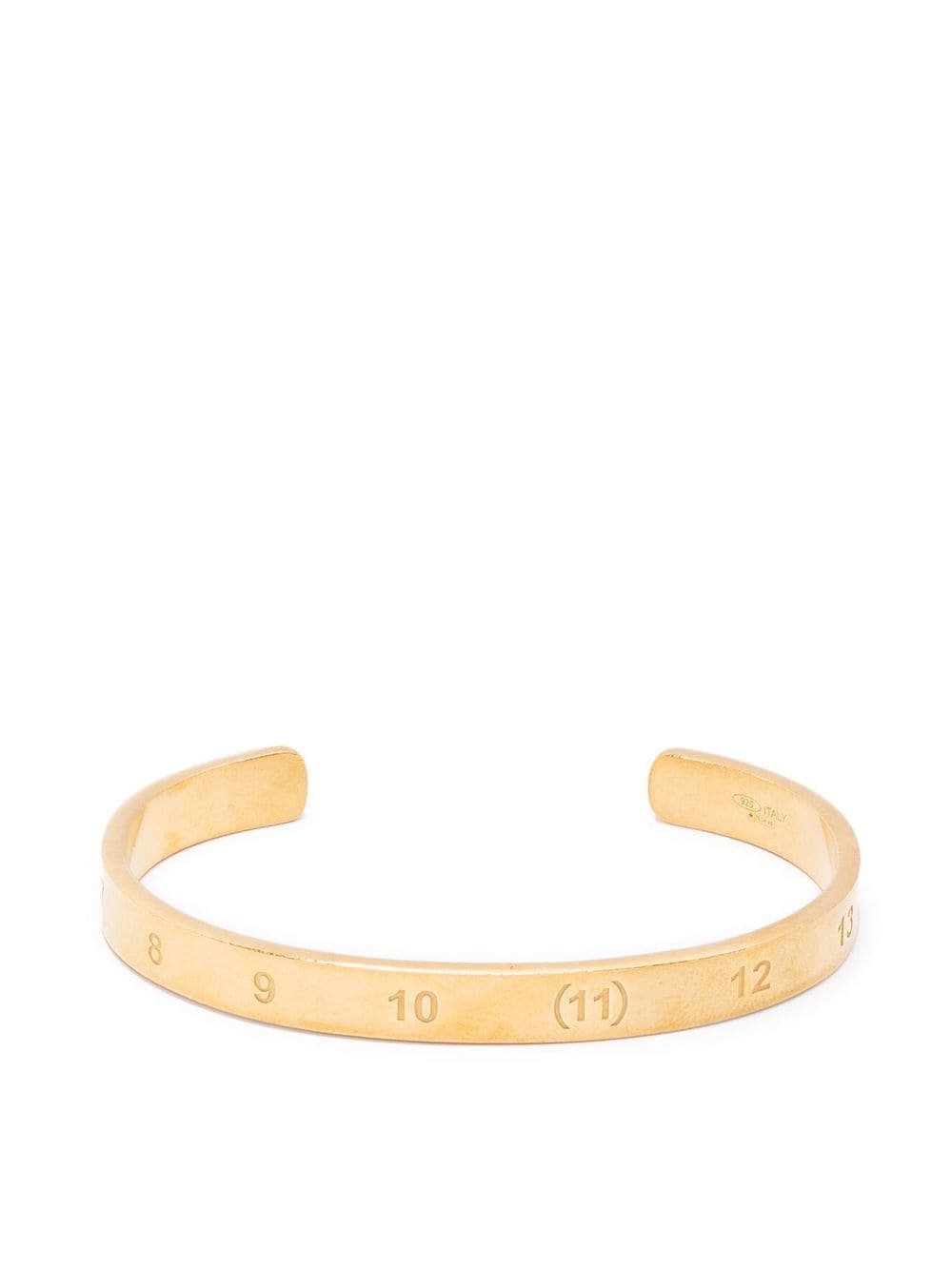 

Maison Margiela brazalete con logo grabado - Dorado