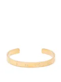 Maison Margiela Numerical engraved cuff bracelet - Gold