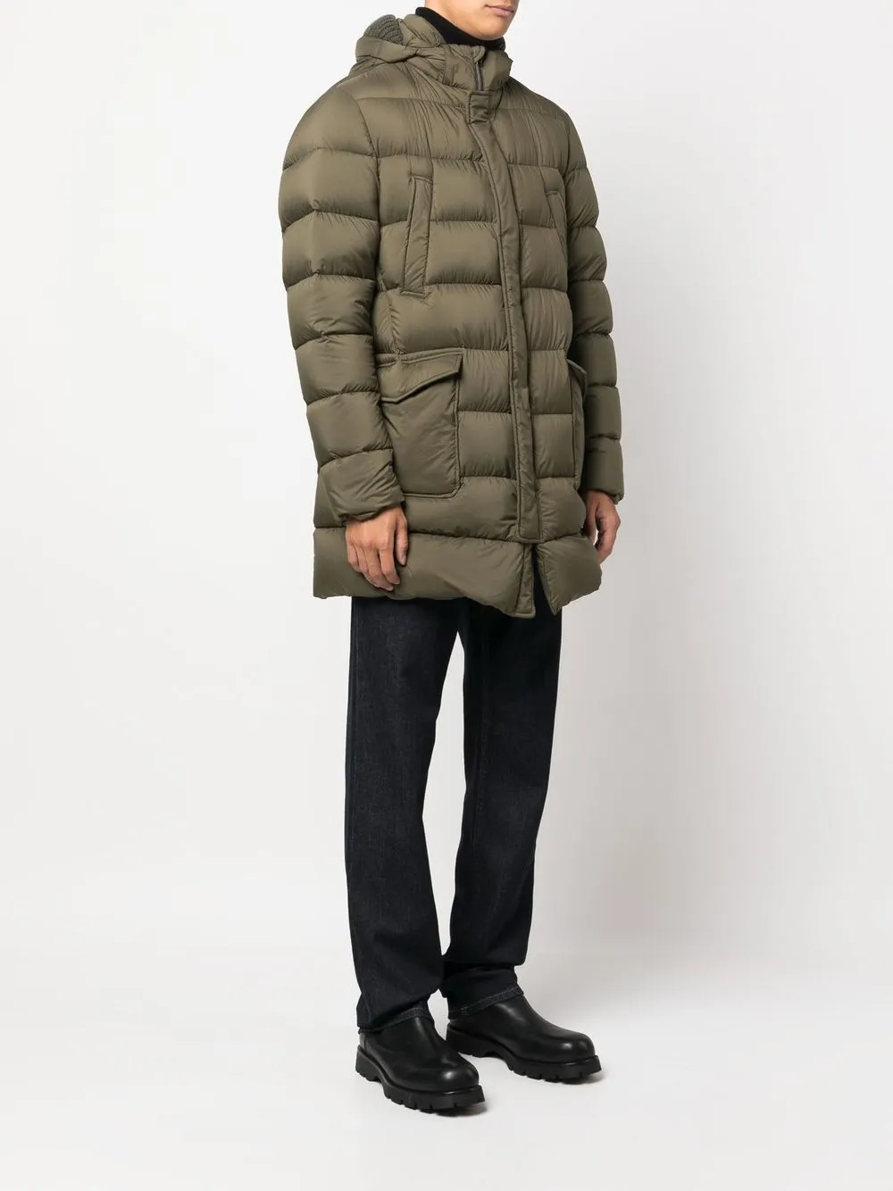 Padded Hooded Down Coat