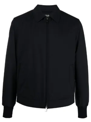 Zegna Reversible zip-up Sports Jacket | Blue | FARFETCH