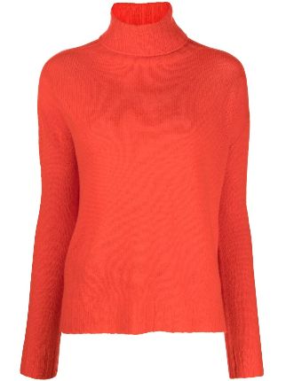 ERMANNO FIRENZE logo-print roll-neck Jumper - Farfetch