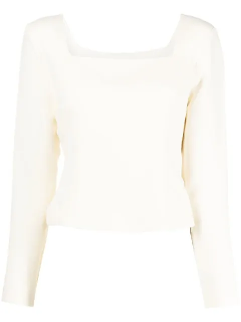 Federica Tosi square neck pullover jumper