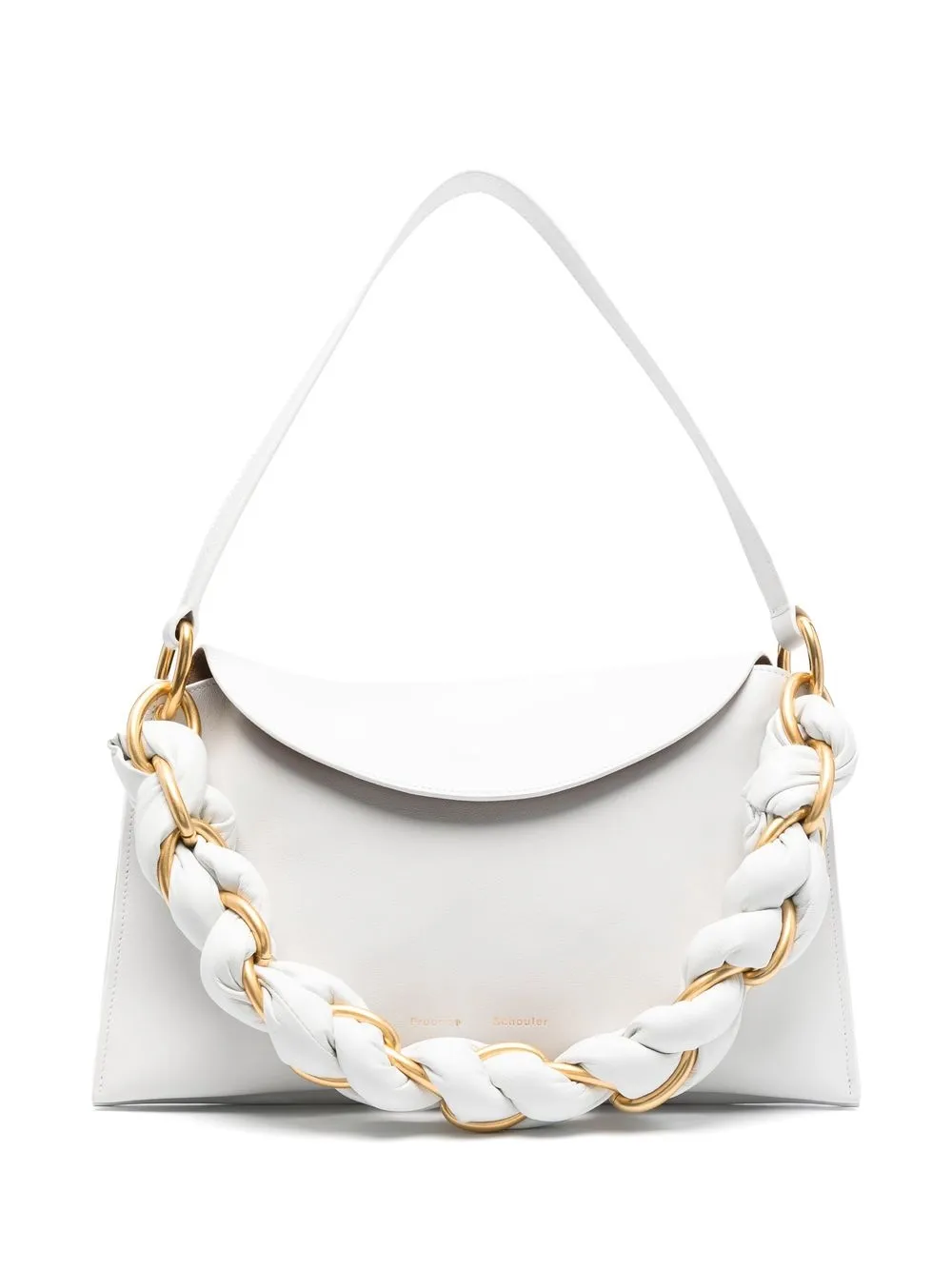 

Proenza Schouler bolsa de hombro con tiras trenzadas - Blanco