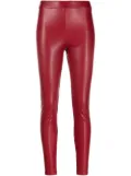Michael Michael Kors leather-effect leggings - Red