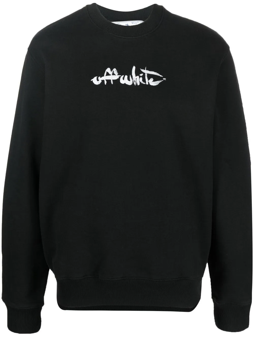 

Off-White sudadera con logo estampado - Negro