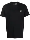 Raf Simons X Fred Perry Laurel Wreath-detail T-shirt - Black