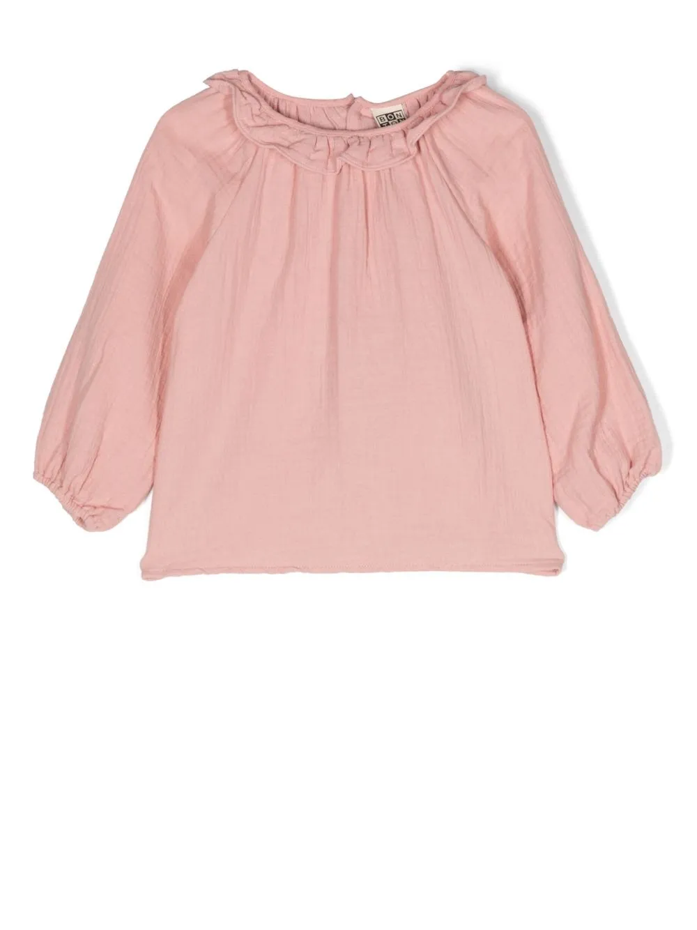 

Bonton ruffle-collar long-sleeved blouse - Pink