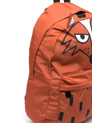 Farfetch Bambino Accessori Borse Zaini Arancione Zaino con stampa grafica 