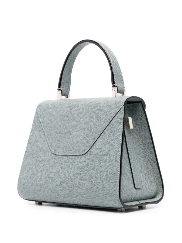 Valextra Iside Leather Tote Bag | Blue | FARFETCH