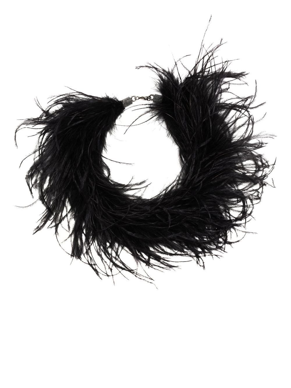 ostrich feather necklace