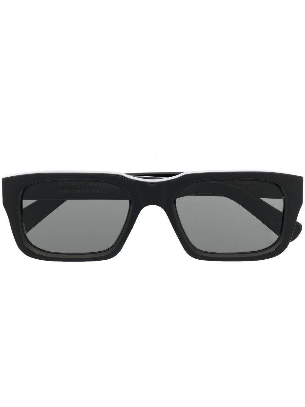 Retrosuperfuture Logo Print Square Frame Sunglasses Farfetch