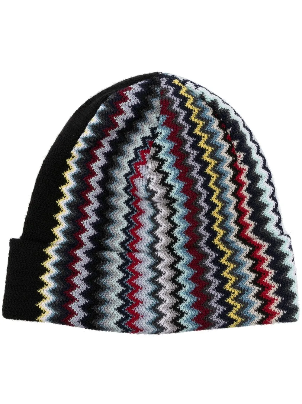 

Missoni zigzag-woven turn-up beanie - Black