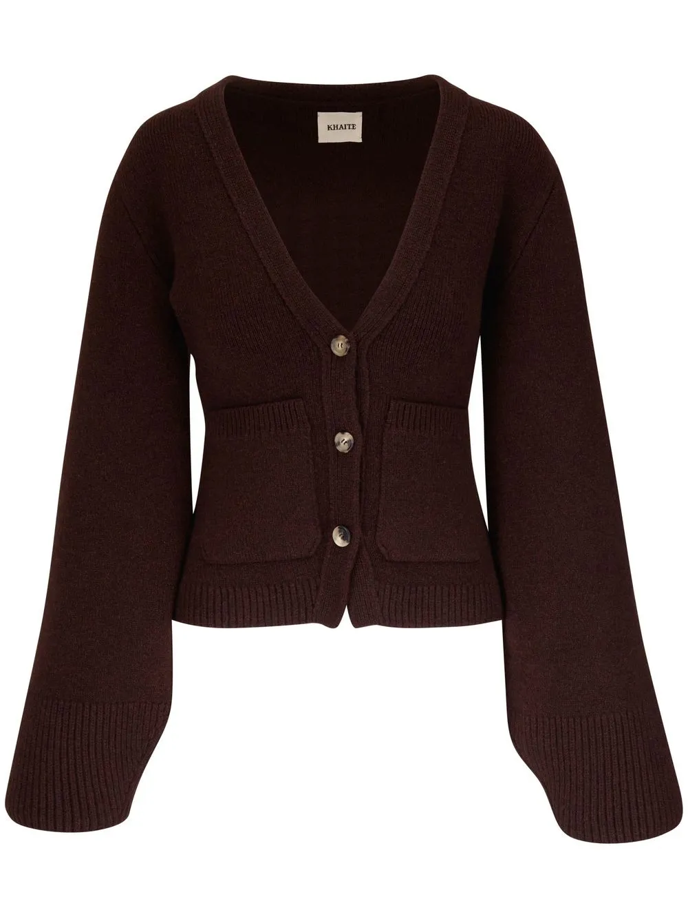 

KHAITE V-neck knit cardigan - Brown