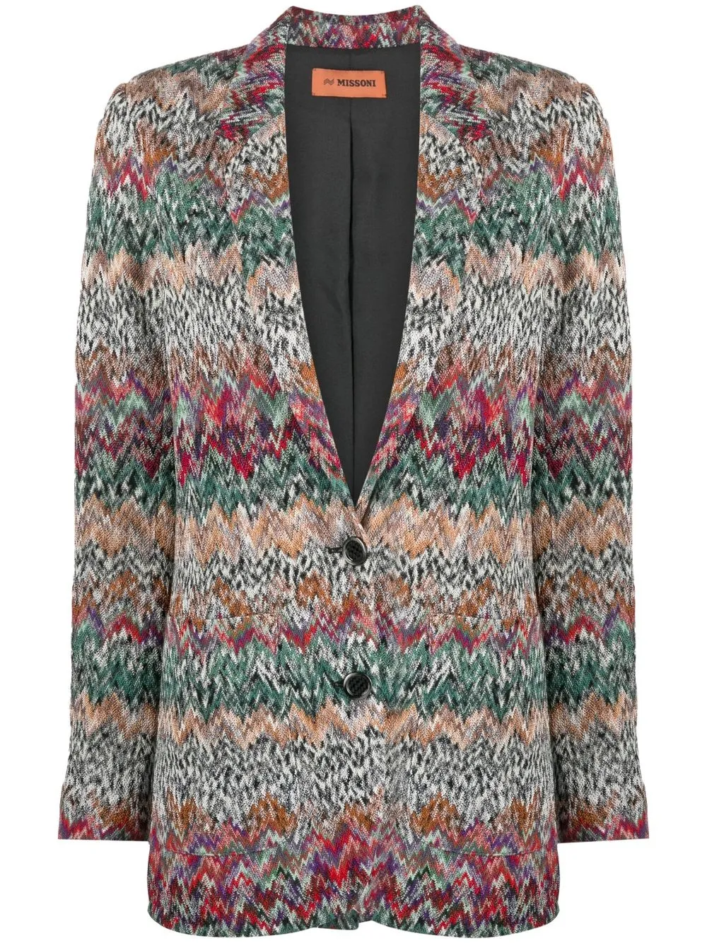 

Missoni blazer con botones y solapas de muesca - Verde