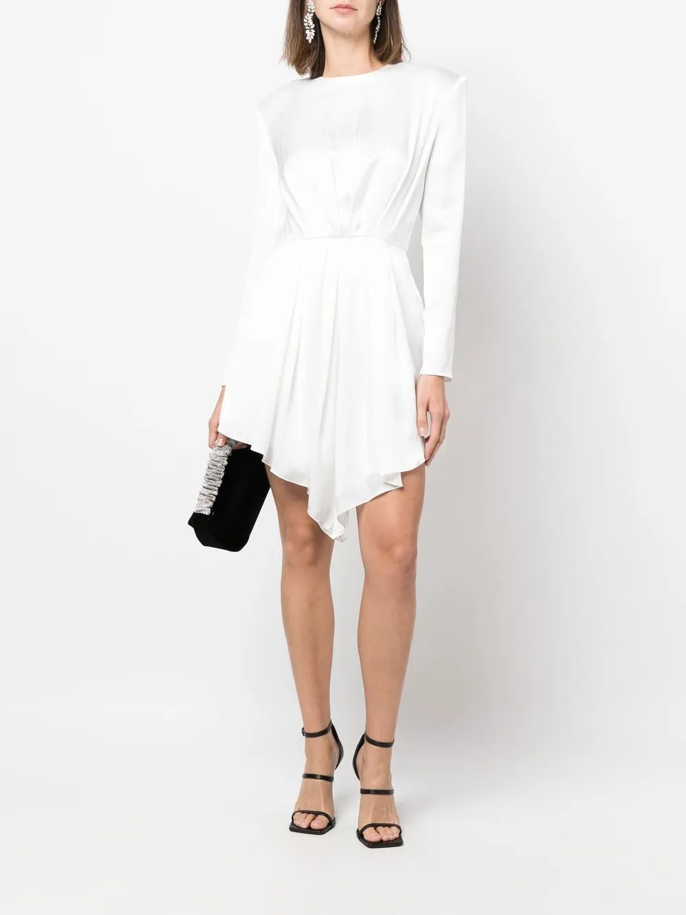 Alexandre Vauthier Mini-jurk met ruches - Wit