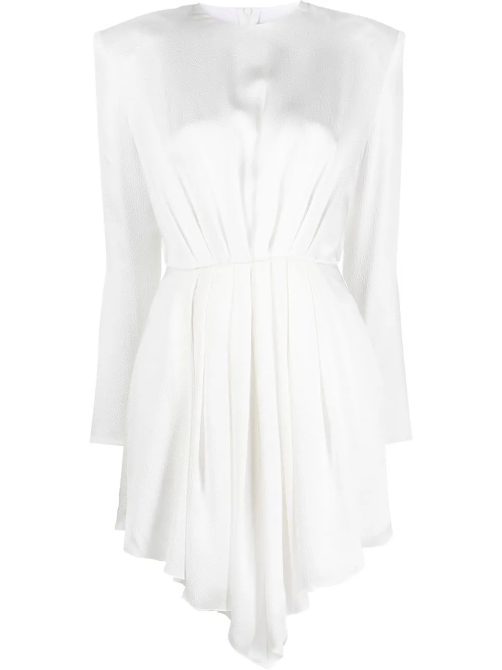 

Alexandre Vauthier vestido corto fruncido - Blanco