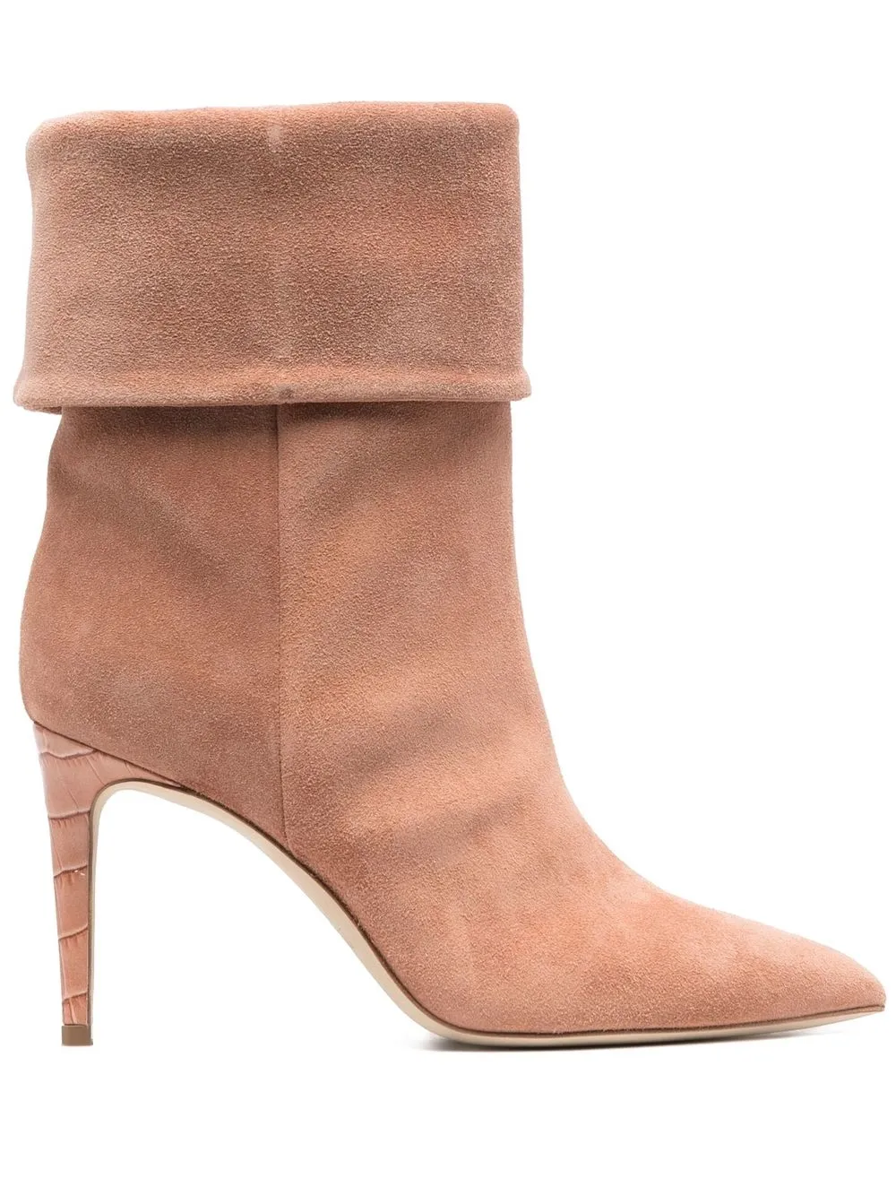 

Paris Texas turn-up cuff 90mm boots - Pink