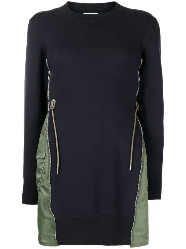 Sacai Asymmetric Jumper Dress - Farfetch