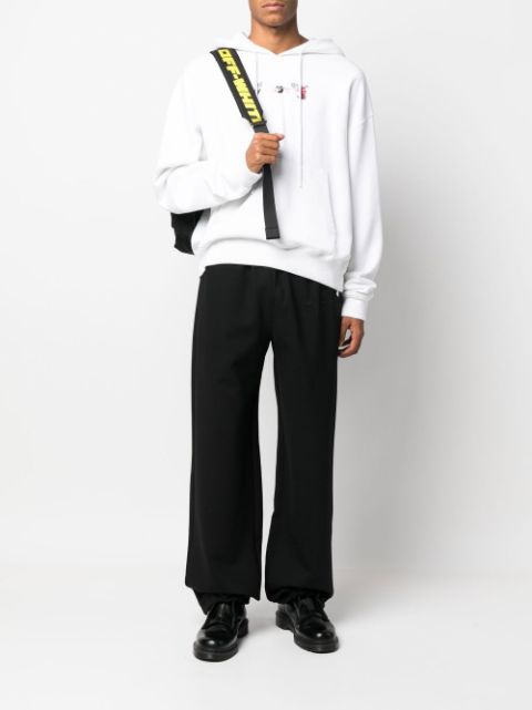 embroidered logo straight-leg sweatpants