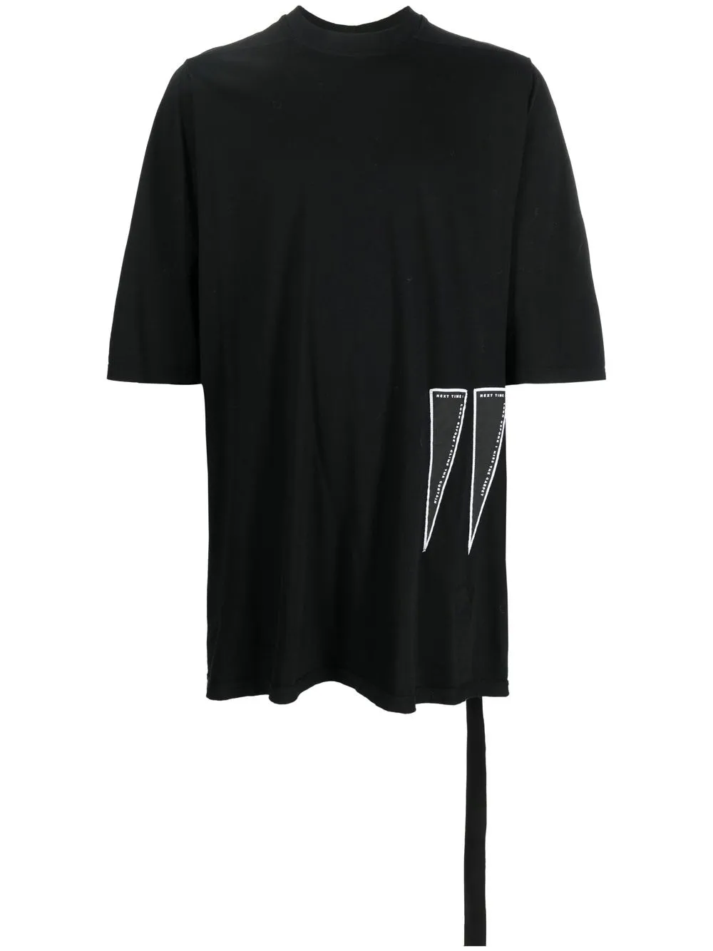 

Rick Owens DRKSHDW playera larga - Negro