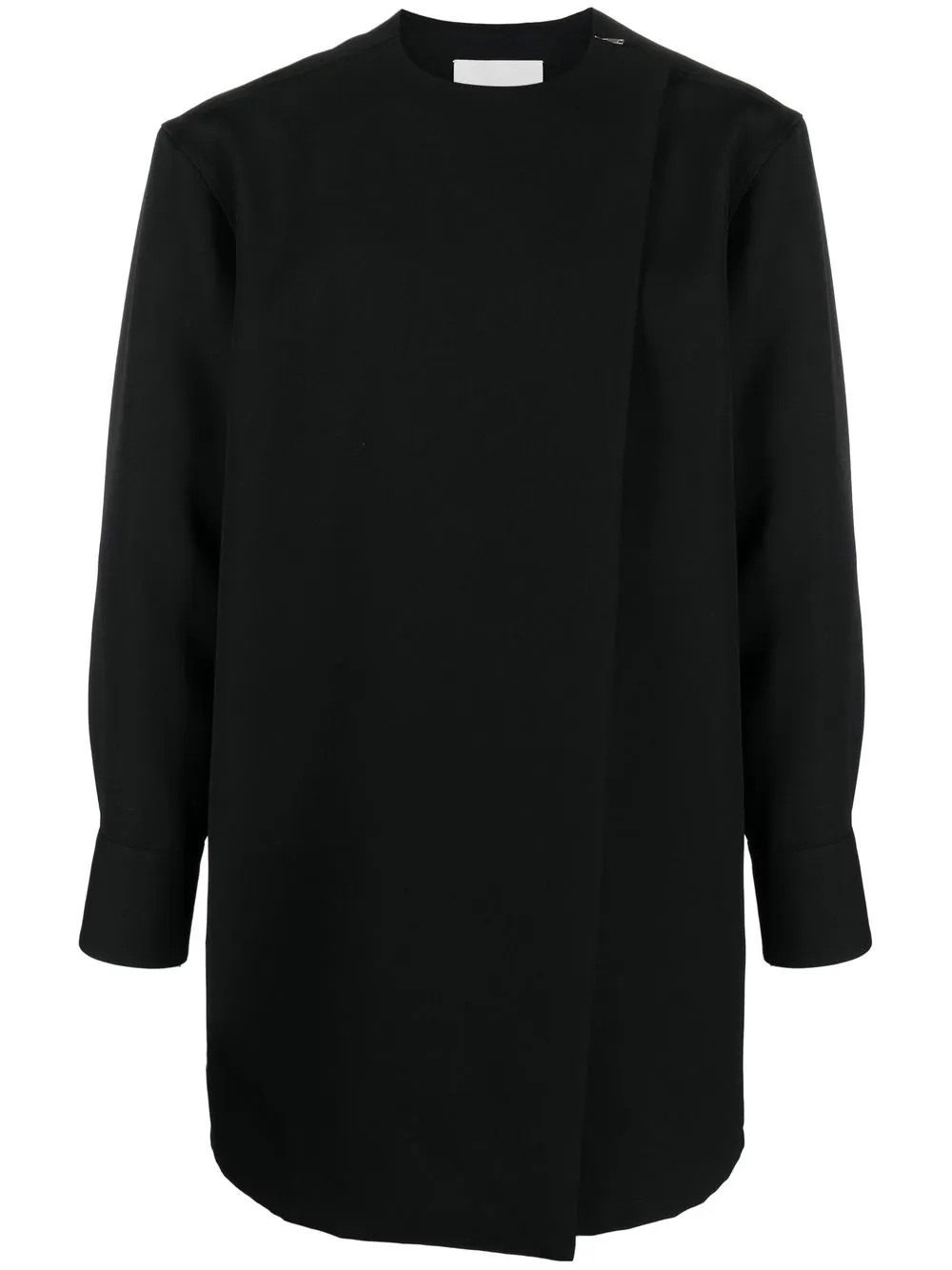 

Jil Sander layered zip-detail shirt - Black