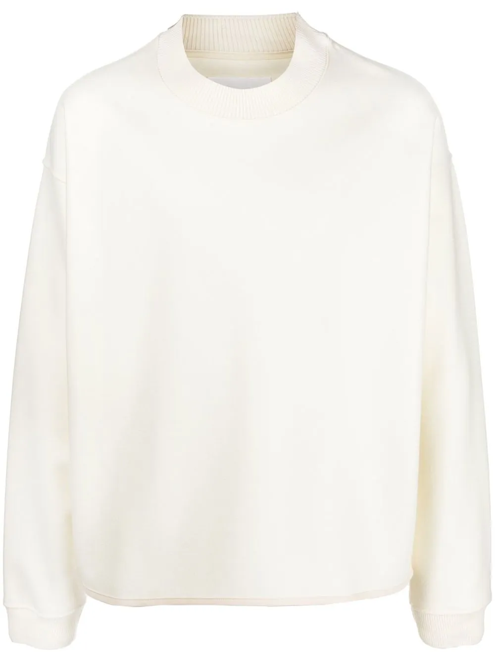 

Jil Sander ribbed-trim knitted sweatshirt - Neutrals