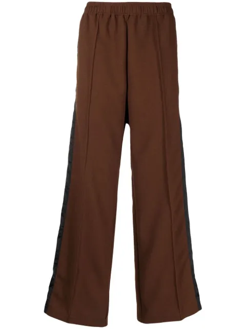 Toga Virilis side-stripe straight-leg trousers
