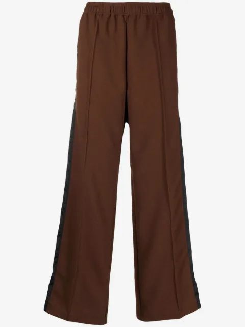 Toga Virilis side-stripe straight-leg trousers
