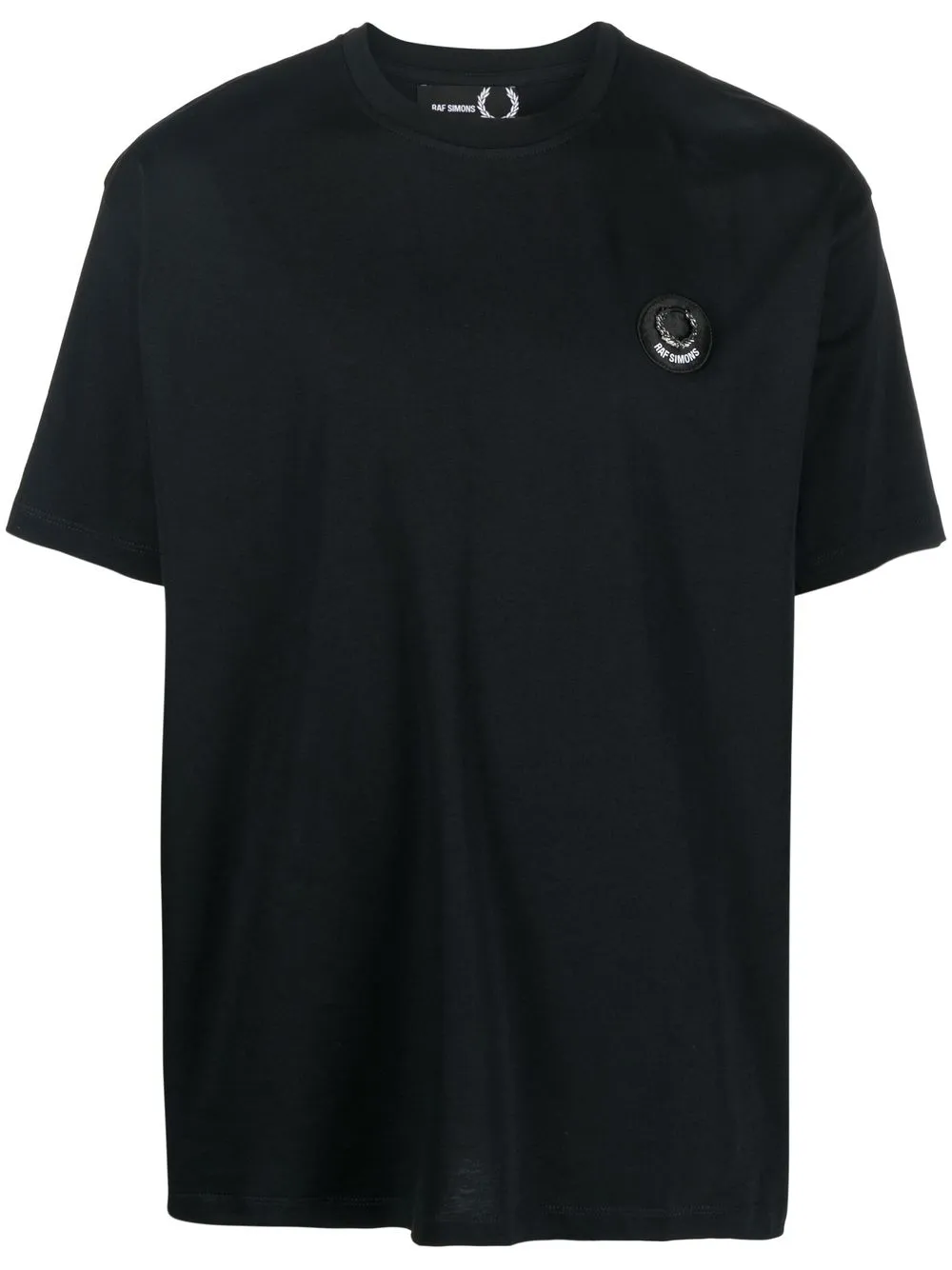 

Raf Simons X Fred Perry playera manga corta con parche del logo - Negro