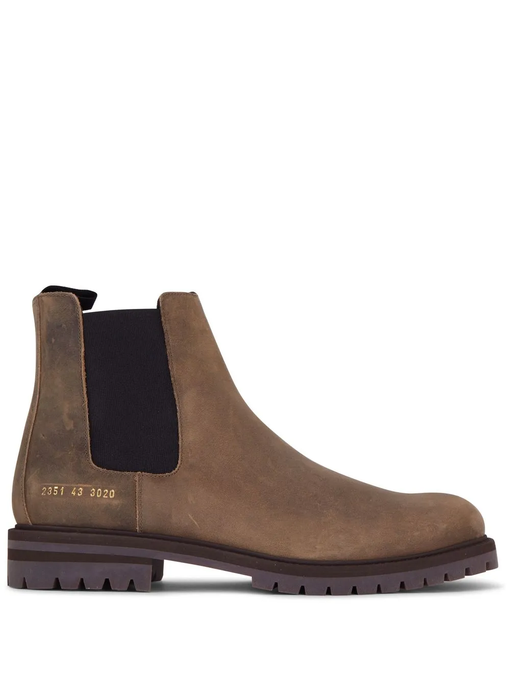

Common Projects botines con paneles elásticos - Marrón