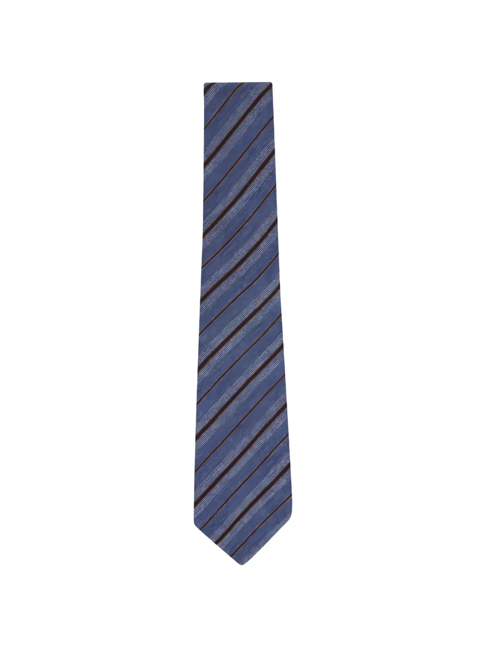 Kiton diagonal-stripe tie | Blue | Image 1