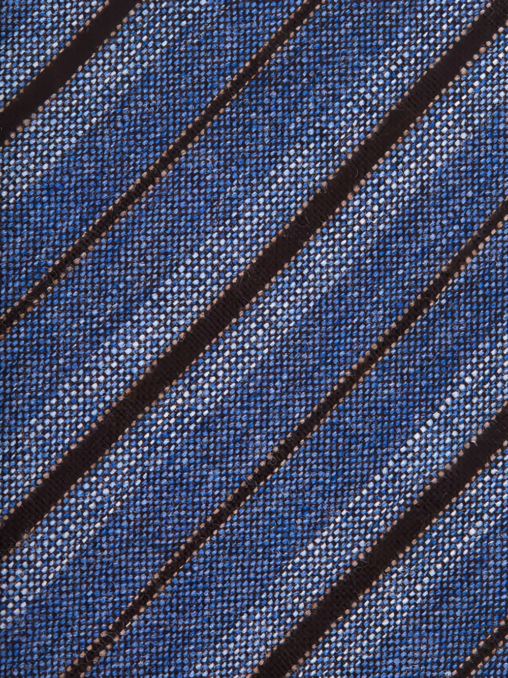 Kiton diagonal-stripe tie Blauw