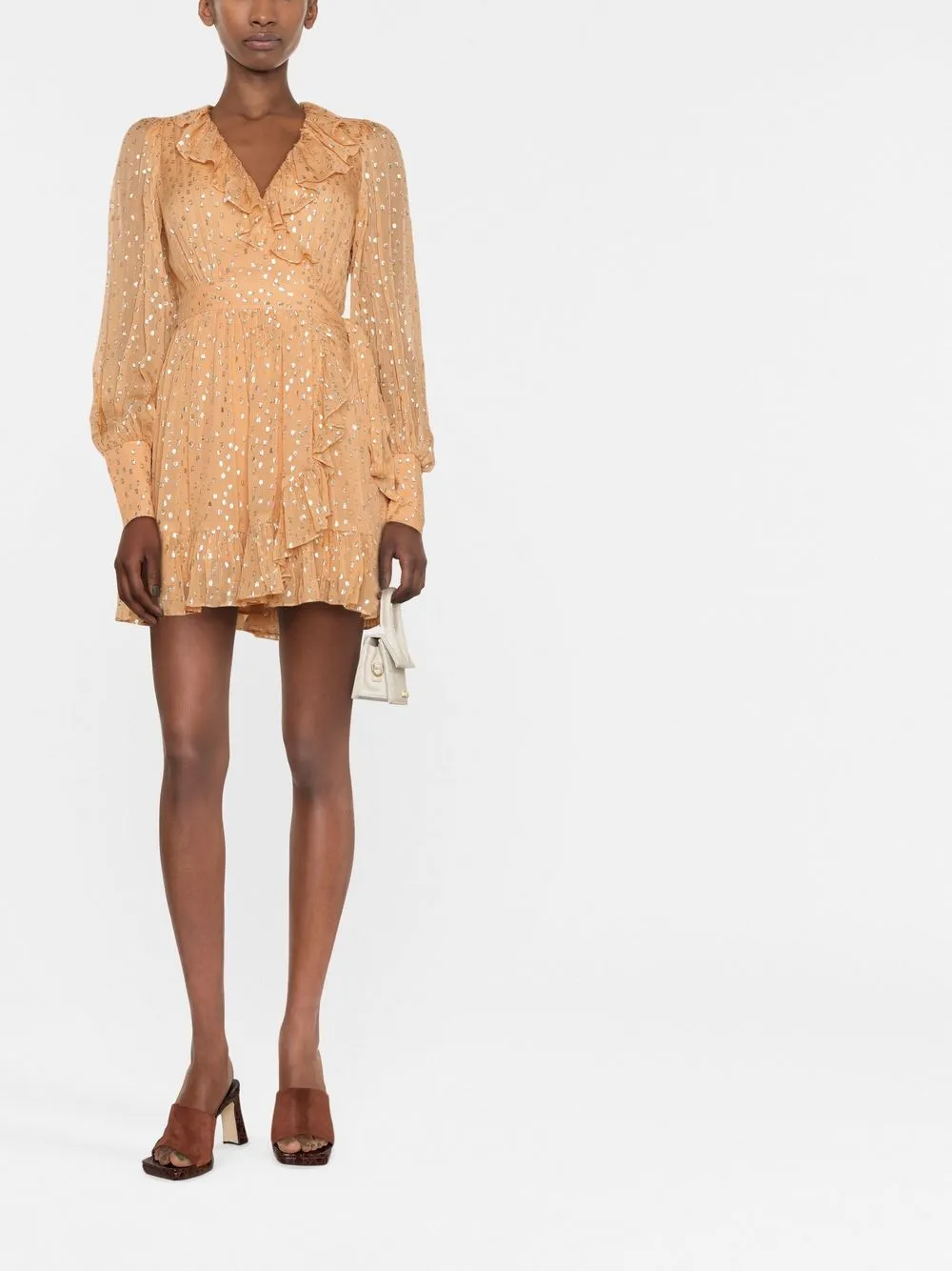 ZIMMERMANN Wikkeljurk met stippen - Beige
