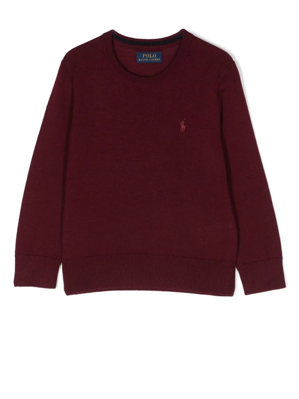 

Ralph Lauren Kids suéter de tejido fino con logo bordado - Rojo