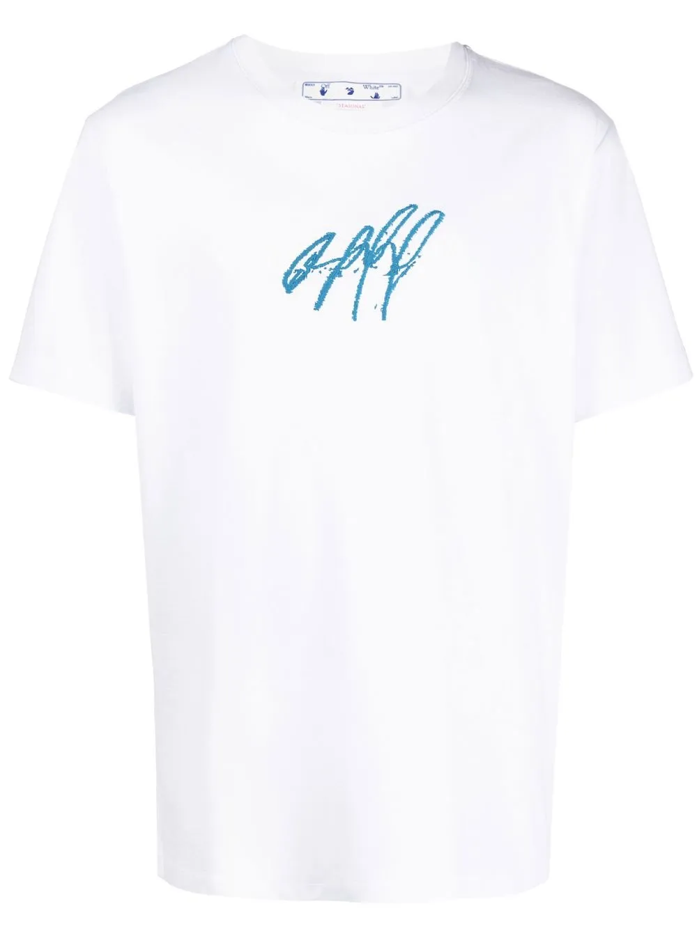 

Off-White playera con logo bordado - Blanco