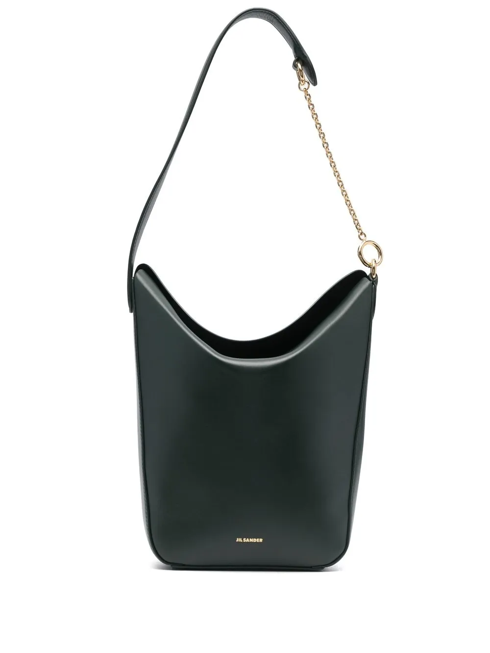 

Jil Sander tote con logo estampado - Verde