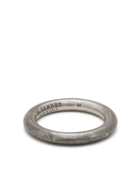 Jil Sander anillo con efecto pulido