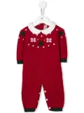 La Stupenderia snowflake intarsia-knit pyjamas - Red