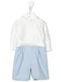 La Stupenderia two-tone cotton romper - White