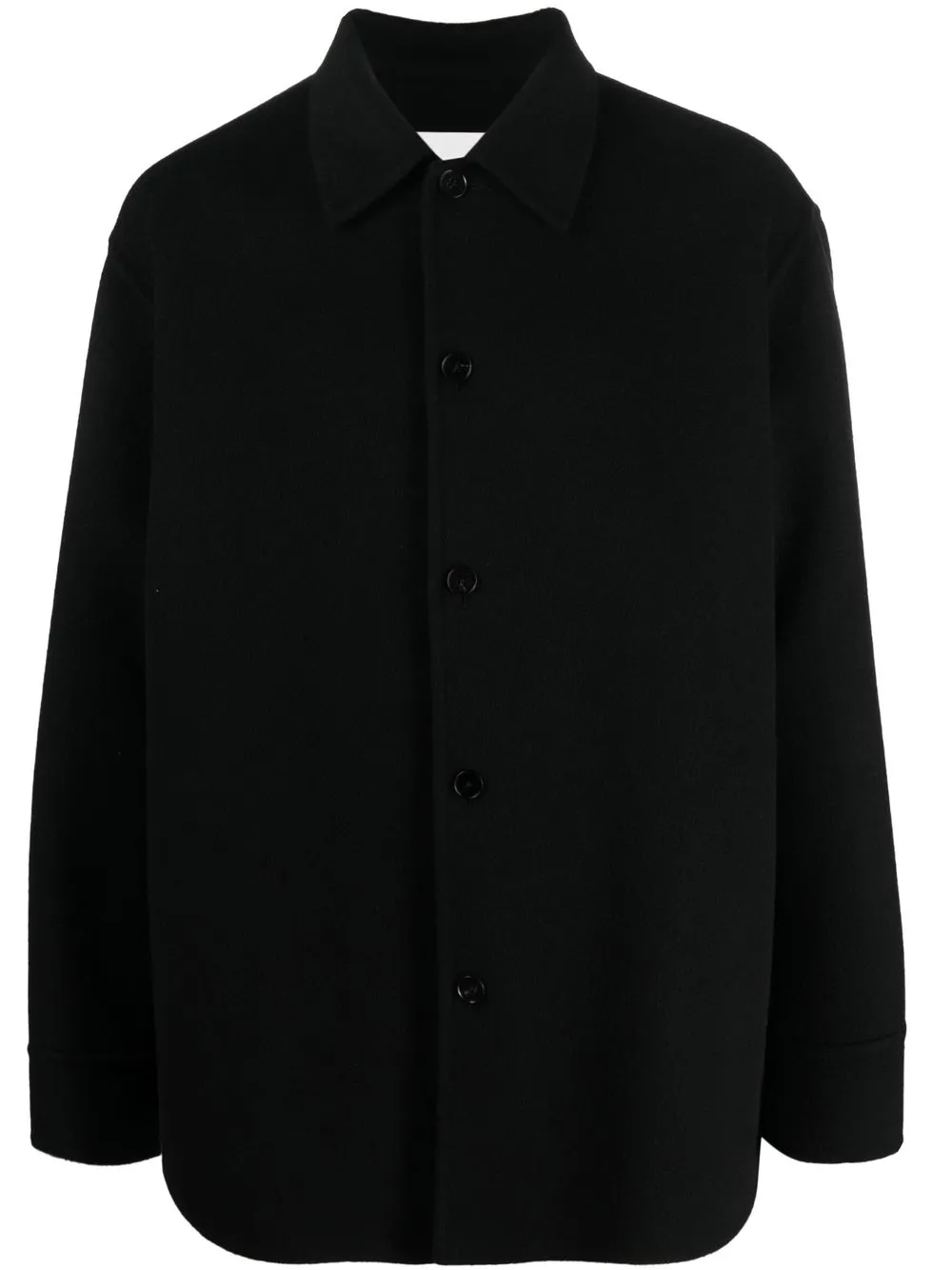 

Jil Sander sobrecamisa manga larga - Negro