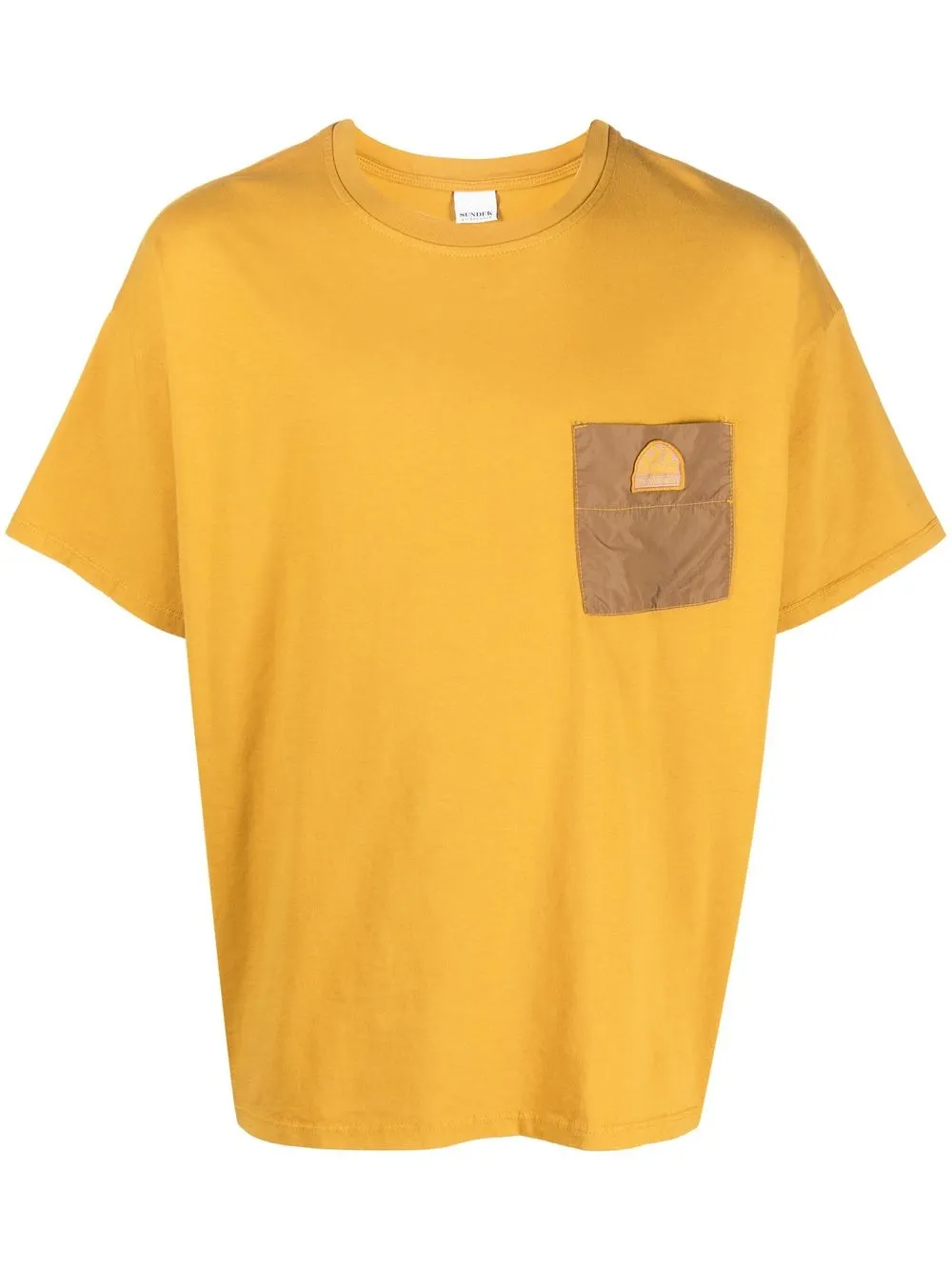 

Sundek pocket logo patch T-shirt - Yellow