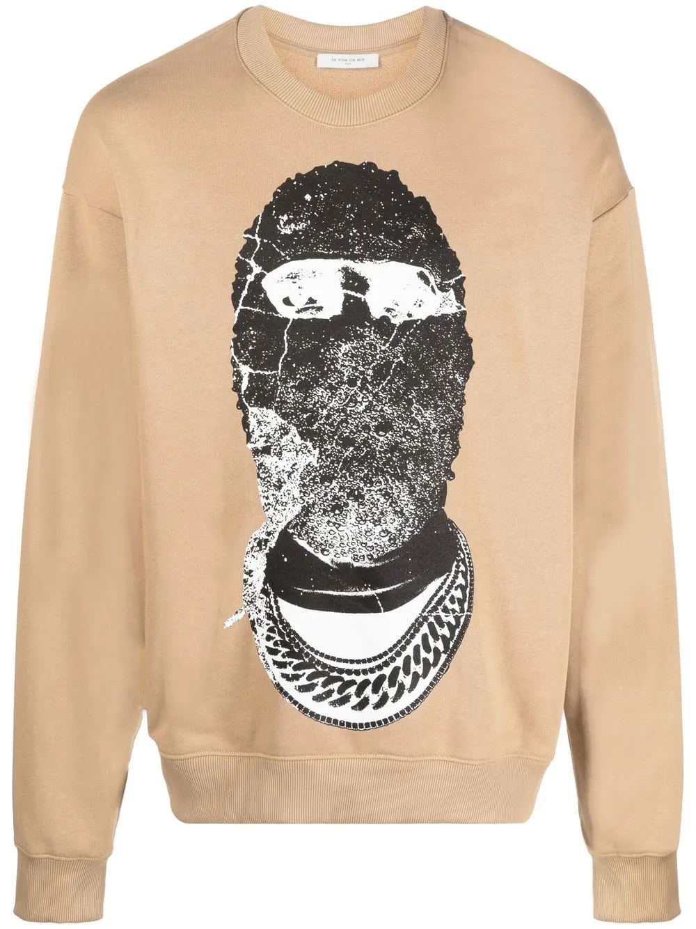 

Ih Nom Uh Nit graphic-print long-sleeve sweatshirt - Neutrals