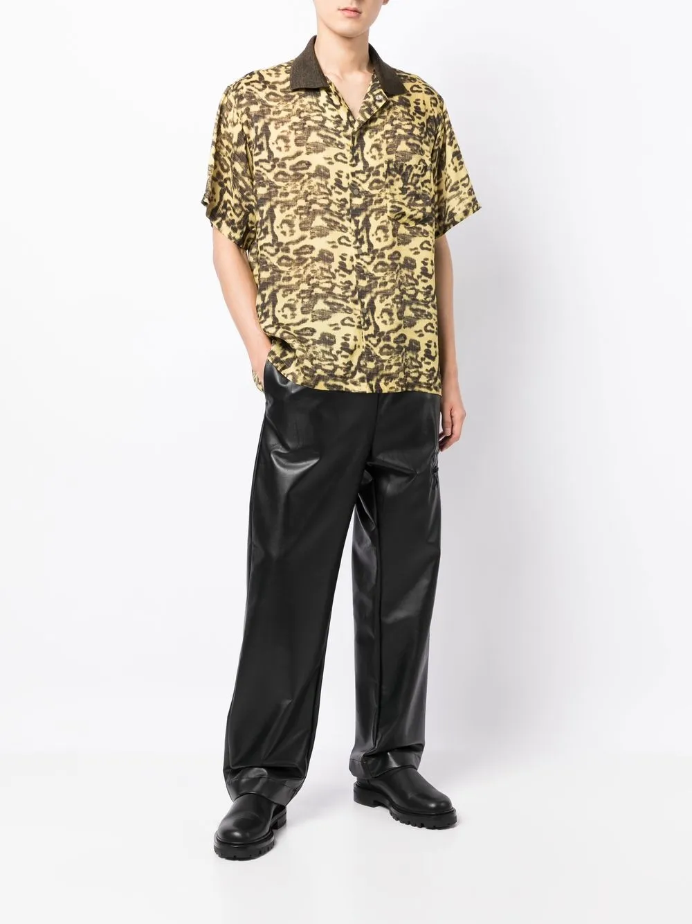 toga virilis lame print shirtトップス - シャツ