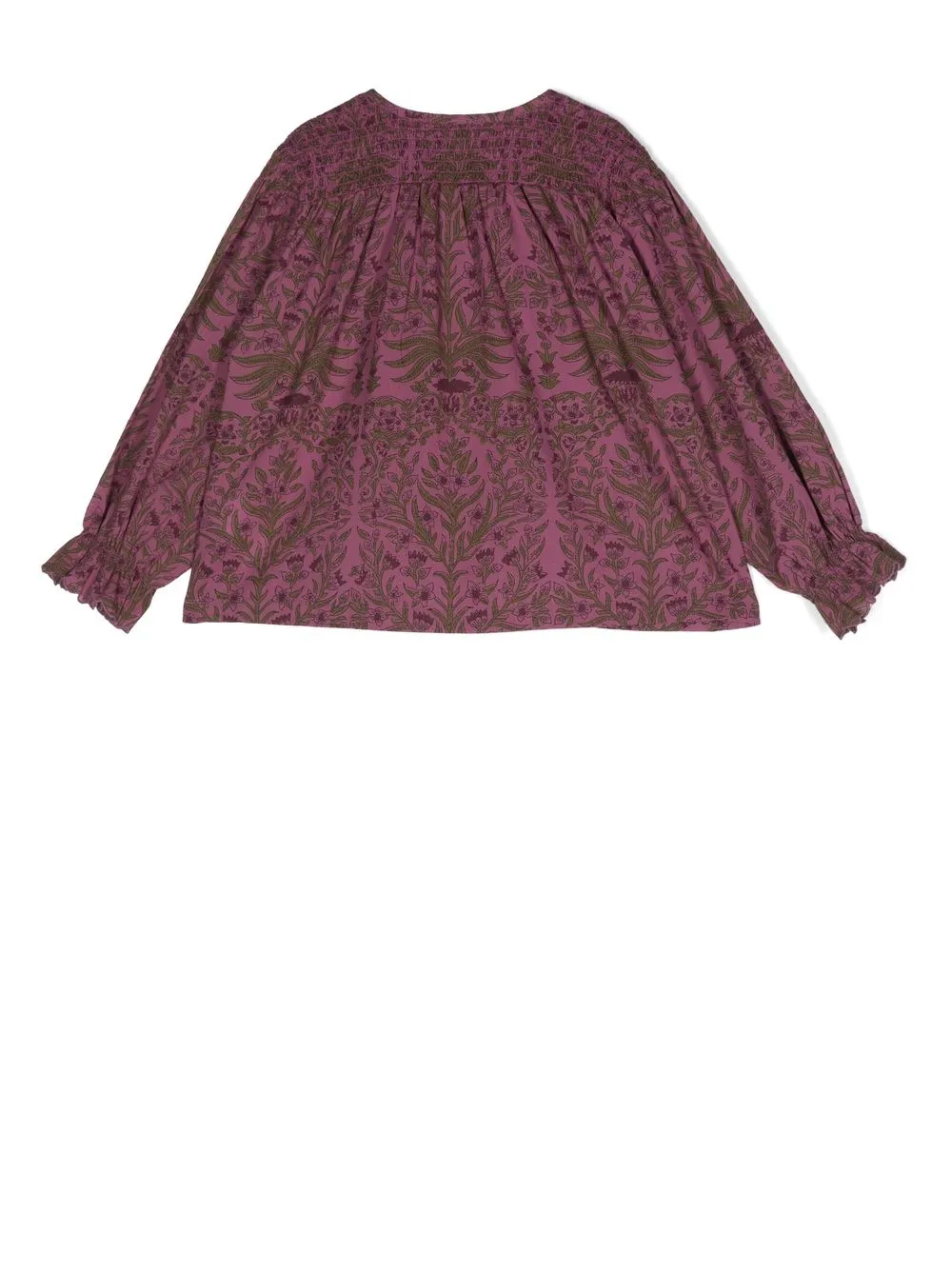 Bonton Blouse met bloemenprint - Paars