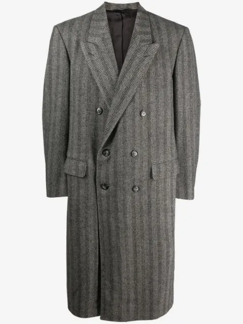 A.N.G.E.L.O. Vintage Cult 2000s double-breasted pinstriped coat