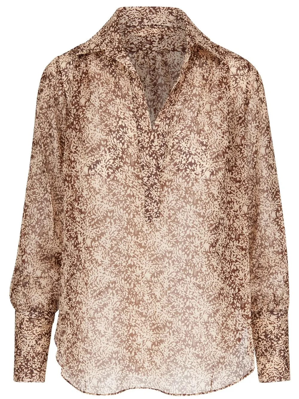 

Nili Lotan all-over floral-print blouse - Neutrals