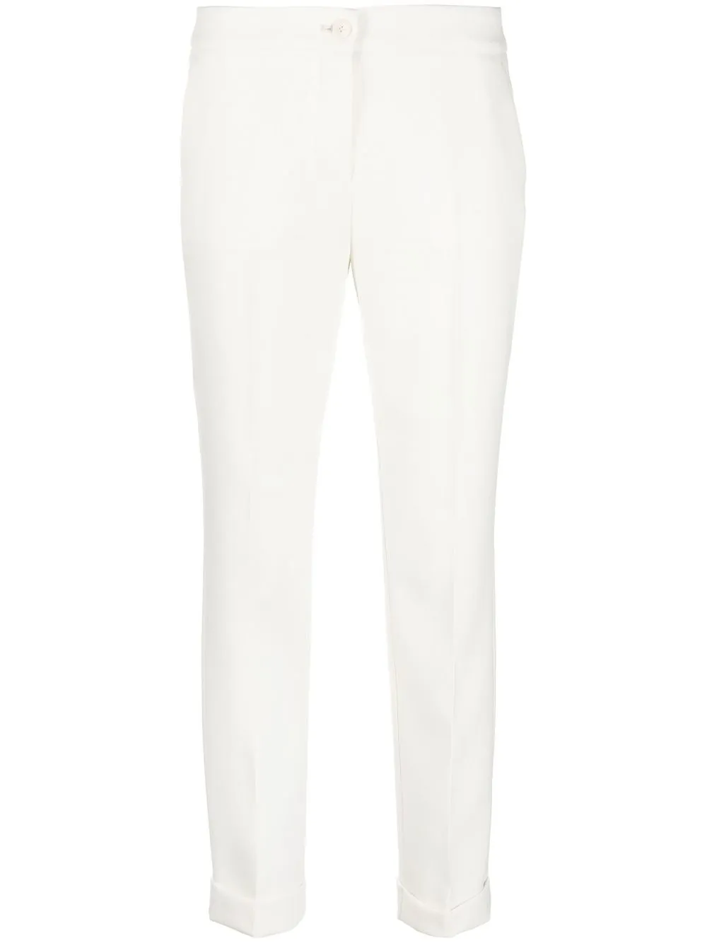 

ETRO mid-rise slim-cut trousers - White