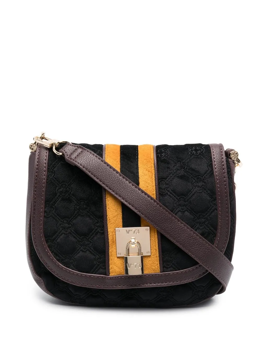 

V°73 foldover satchel bag - Black