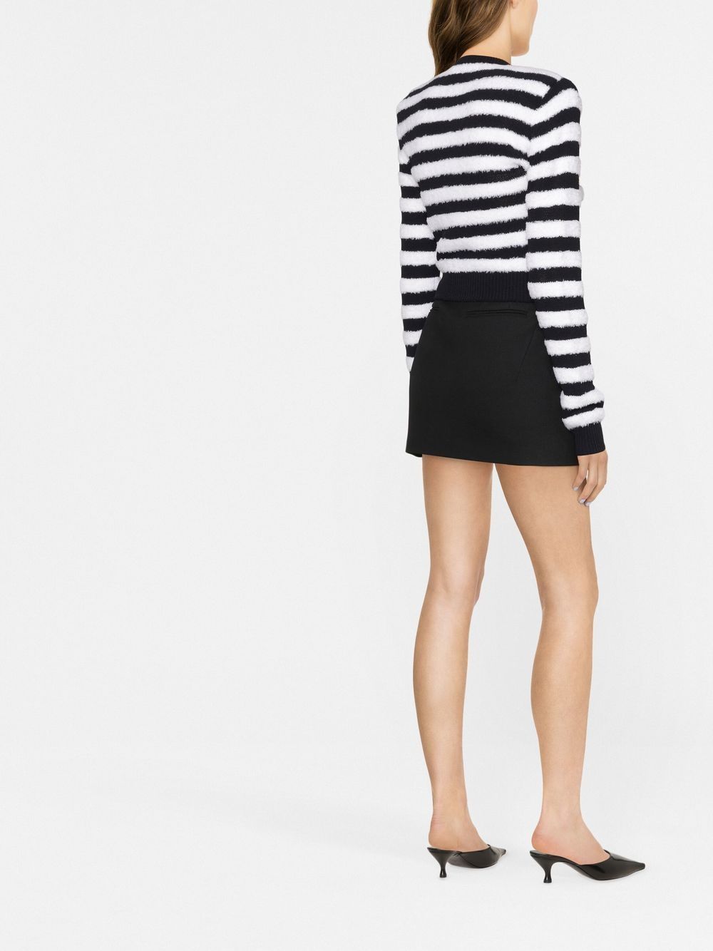 Balmain horizontal-stripe long-sleeve cardigan Women